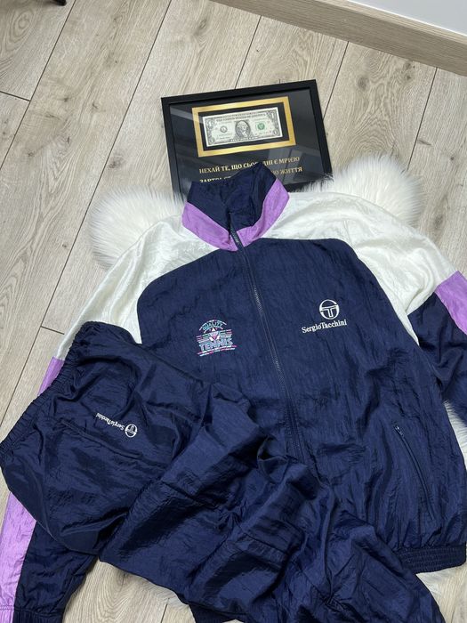 Мужской Нейлоновый костюм Vintage Sergio Tacchini Tenis Adidas L-XL