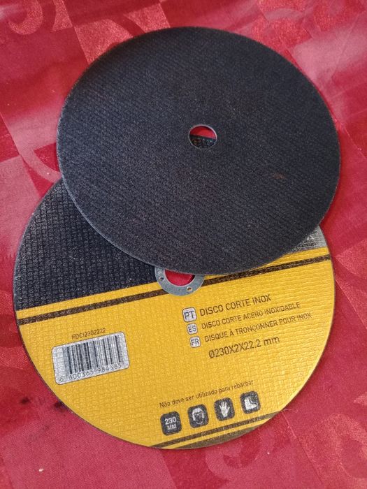 Conjunto de 2 discos de corte de inox