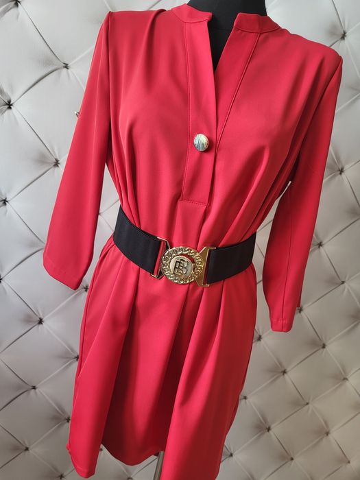 Tunikosukienka czerwona