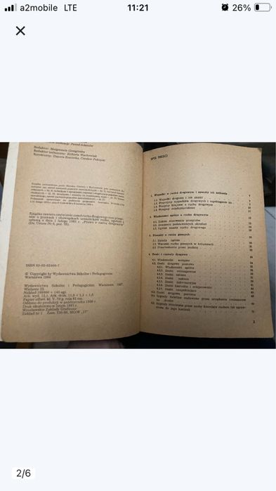 Ksiazka ,,Przepisy ruchu drogowego „1987 rok stan  -3