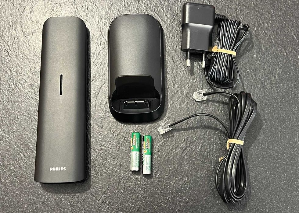 Bezprzewodowy Telefon Philips M4751B z Automatyczną Sekretarką czarny