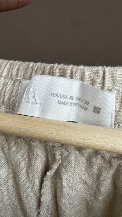 Лляні штани Zara в розмірі XL