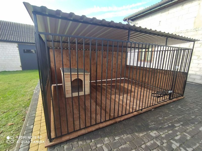 -KLATKA, ZAGRODA, DLA PIESKA *4mX2m*-montaż solidny +dowóz.