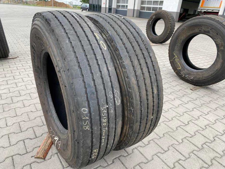 Opony ciężarowe przednie 315/80R22.5 TRAZANO SMART TRANS S53 / 9-10mm