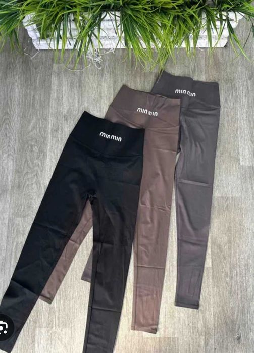 Трендові лосінки Miu miu, дайвінг, з ефектом утяжки, Туреччина, якість