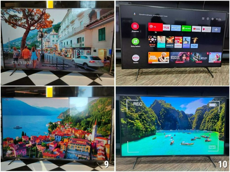 Телевізор SAMSUNG SmartTV WiFi 55" дюйм QLED 4K AirPlay 3D Бу ГАРАНТІЯ