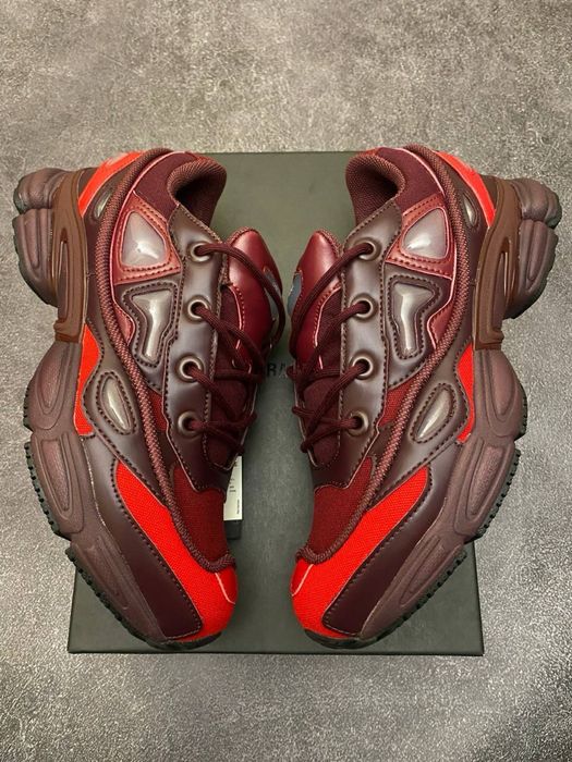 Кросівки Adidas x Raf Simons Osweego Red Wine, рафы, рафи, rafsimons