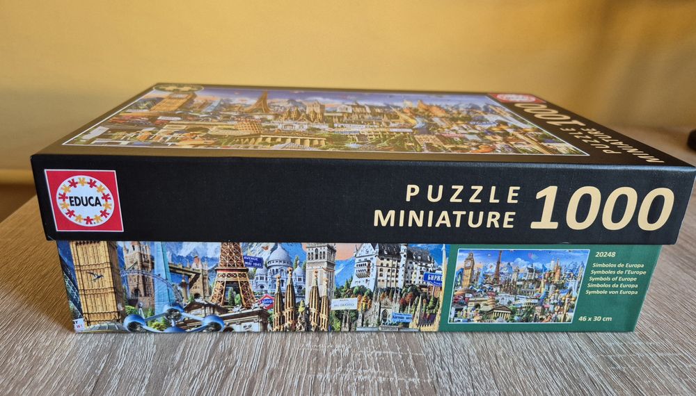 Puzzle educa miniaturowe symbole Europy puzle śliczne miasta europy