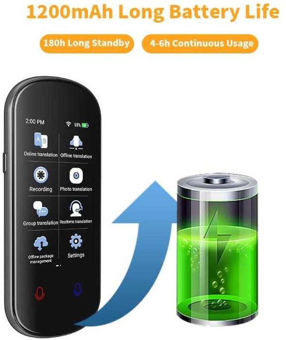 Tłumacz natychmiastowy, głosowy, dwukierunkowy 137 języków VORMOR Z2