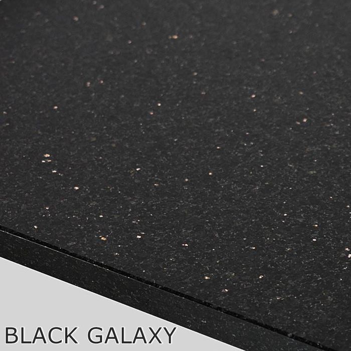 Ława Nathan stal szlachetna dwa blaty kamienne