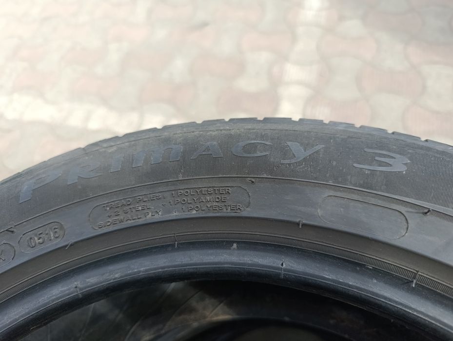Шины 215/55 R17 Michelin б/у лето 4.5/5мм комплект U3