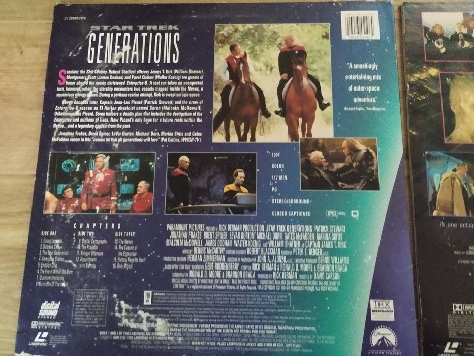 Płyty Laserdisc Dolby digital Star trek