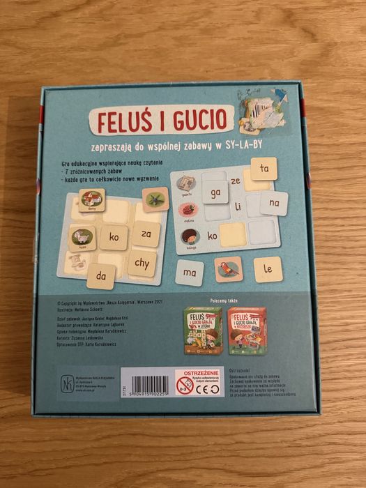 Feluś i Gucio grają w sylaby gra edukacyjna