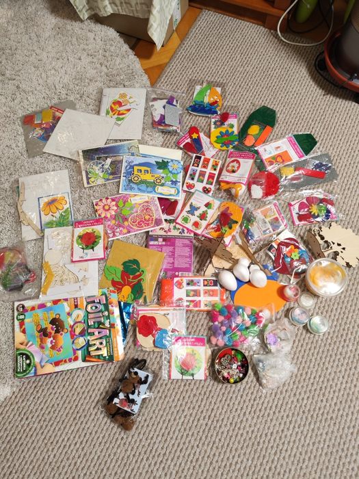 Zestaw Duży plastyczny do rękodzieła że flisa piaska drawa