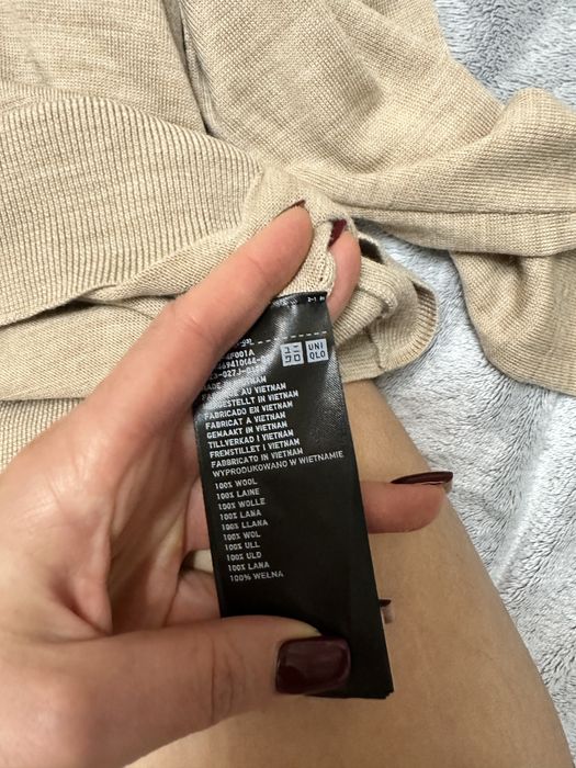 реглан шерсть Uniqlo кемел