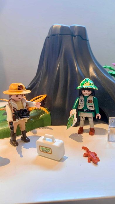 Playmobil 4170 - Vulcão Dinossauros Triceratops - vintage