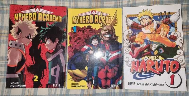 Conjunto de 19 itens de Anime