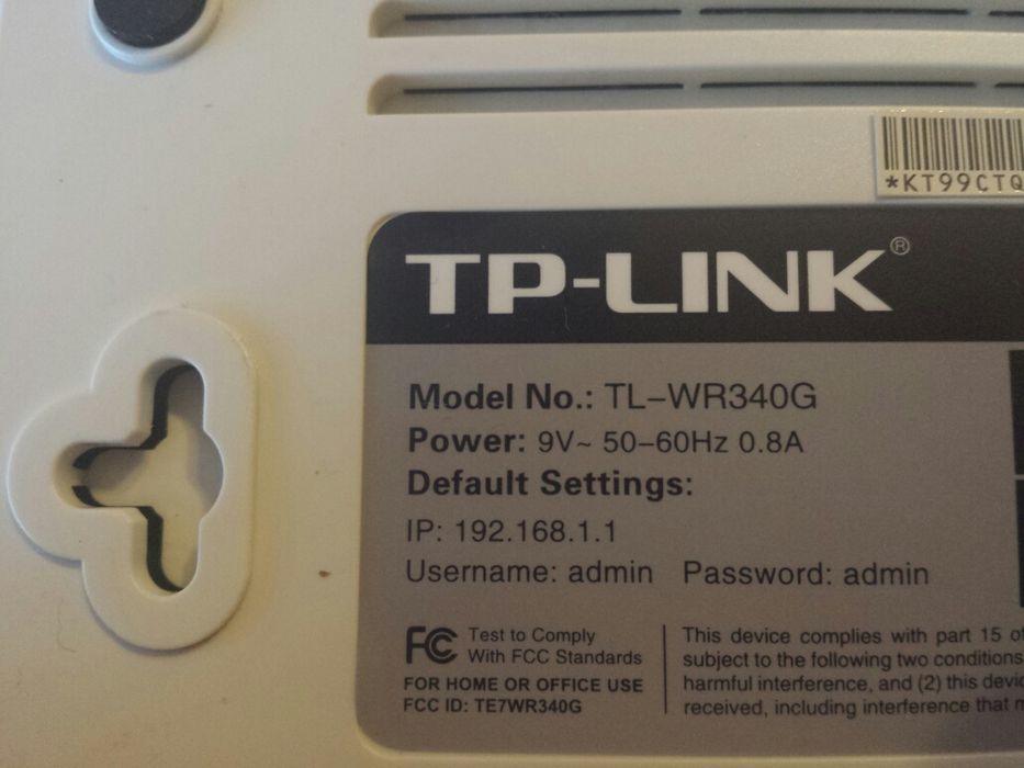 Router wi-fi TP-LINK TL-WR340G