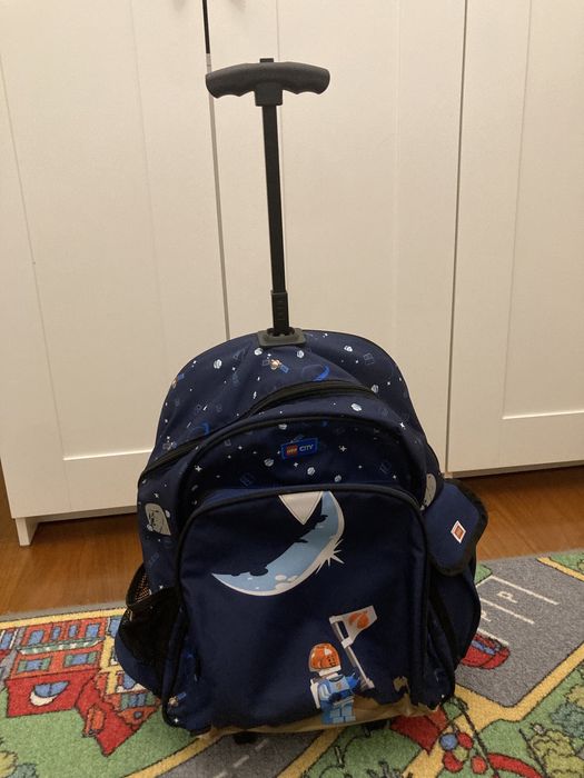 Mochila Lego City nova com trolley
