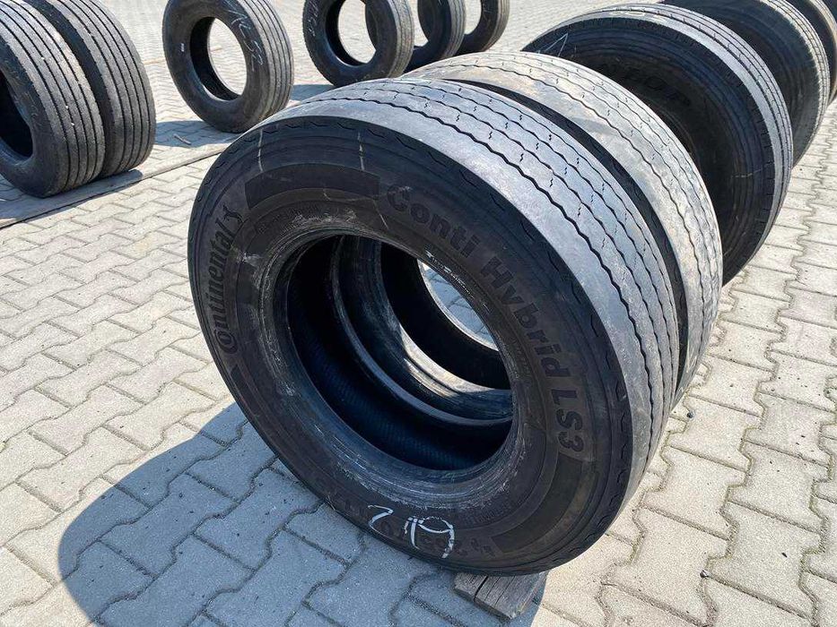 Opony używane ciężarowe prowadzące 265/70R17.5 CONTINENTAL CONTI HYBRID LS3 / 7-9mm