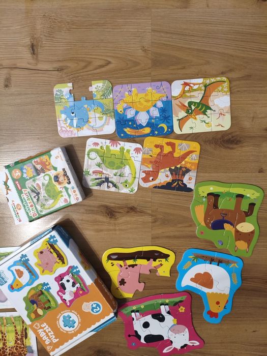 Zestaw puzzle farma mapa  CzuCzu Trefl karty do rysowania