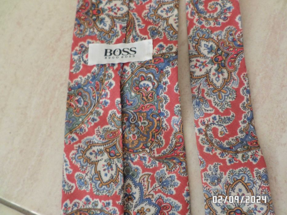 męski firmowy krawat -HUGO BOSS