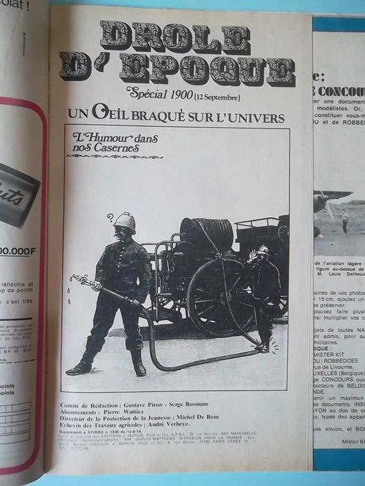 Revistas SPIROU em francês com suplementos.