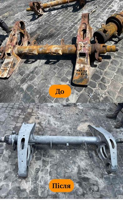 Лазерна чистка авто (не піскоструй) самоскидів тракторів грейдерів цис