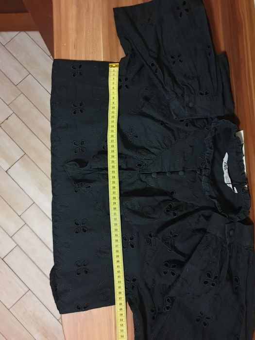 Новий топ XS блуза Zara 100% коттон жіноча бавовна хлопок сорочка рубашка кофта водолазка гольф кружево вишивка вишиванка cos Massimo Dutti