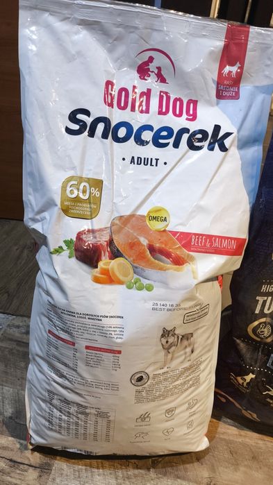 Sprzedam karme Beef & Salmon 14.5 kg+ ok 5 kg Gratis