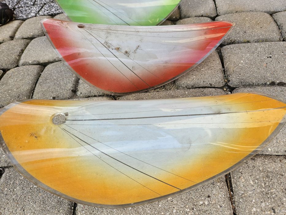 Klosze kolorowe do lampy prl stan bardzo dobry