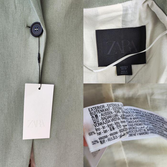 Zara піджак оверсайз на основі льону