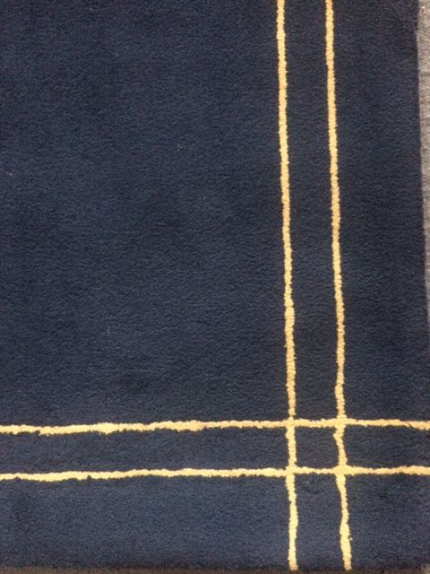 Tapete em lã, azul escuro.64862002296450122