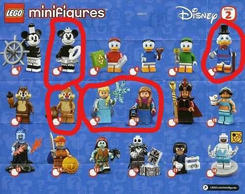 Lego Series - Marvel, Marretas, Looney, Harry Potter, Disney e outras.