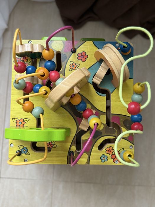 Дитяча іграшка деревяна, zoo cube