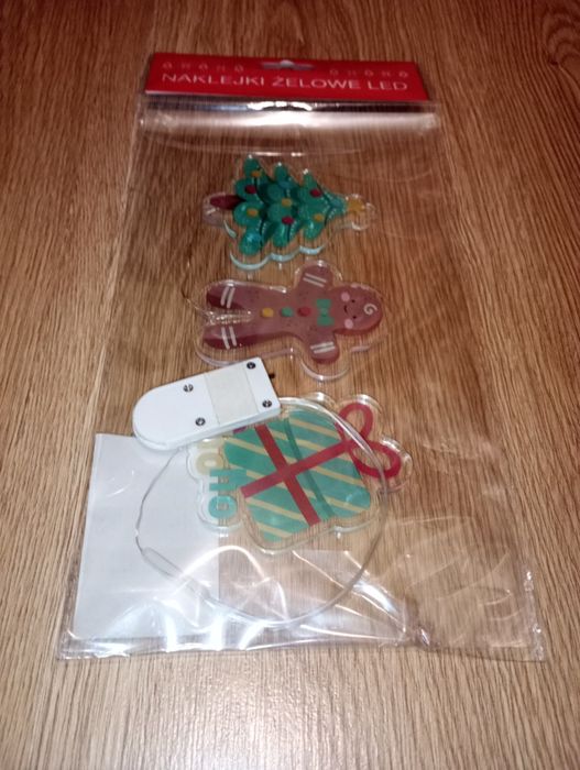 Nowe świąteczne naklejki żelowe LED