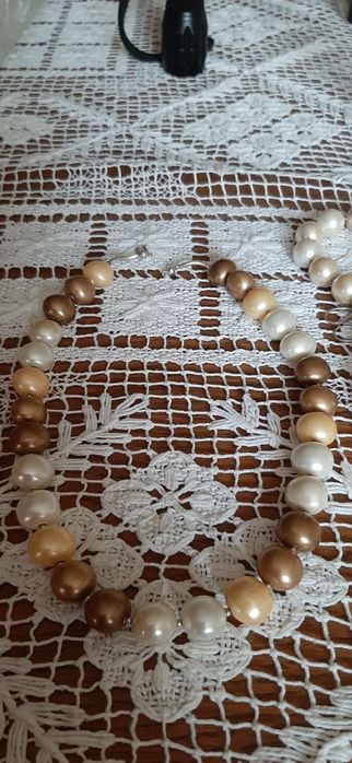 Korale perłowe 2 sztuki