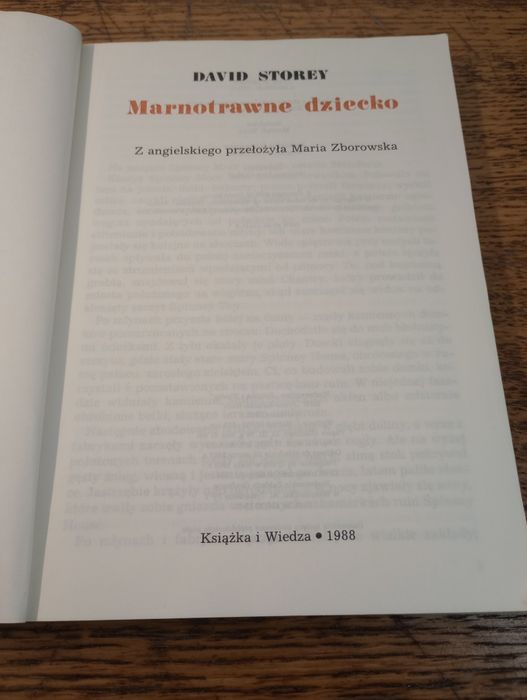 Marnotrawne dziecko. David Storev