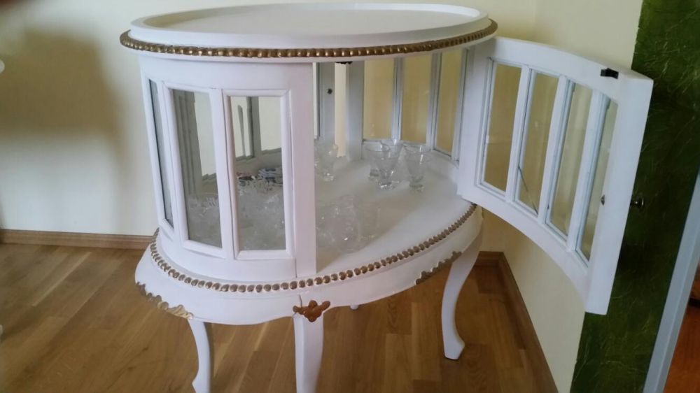 Serwantka, stolok barokowy, witryna, herbaciarka, barek,