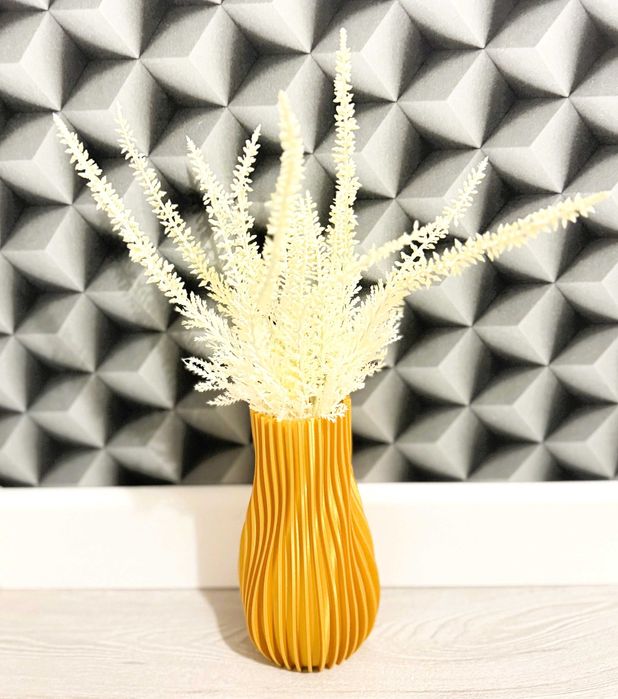 Wazon na LEGO Kwiaty Sztuczne Trawy Dekoracyjny Nowoczesny Złoty 18 cm