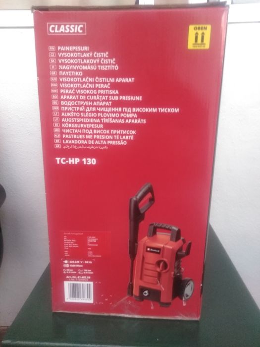 Lavadora de ALTA PRESSÃO, marca EINHELL, modelo CLASSIC TC-HP 130,NOVA