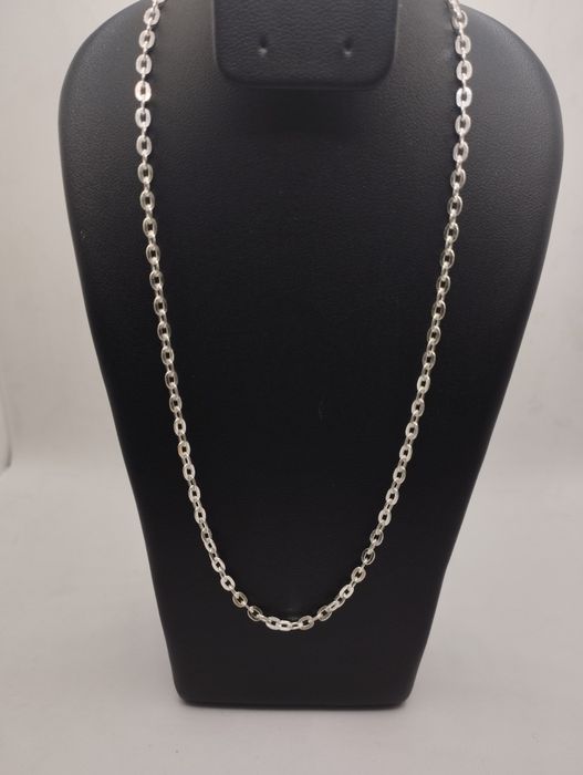Srebrny łańcuszek, ankier próba 925, długość  55 cm