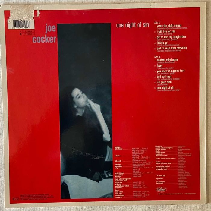 Joe Cocker – One Night Of Sin