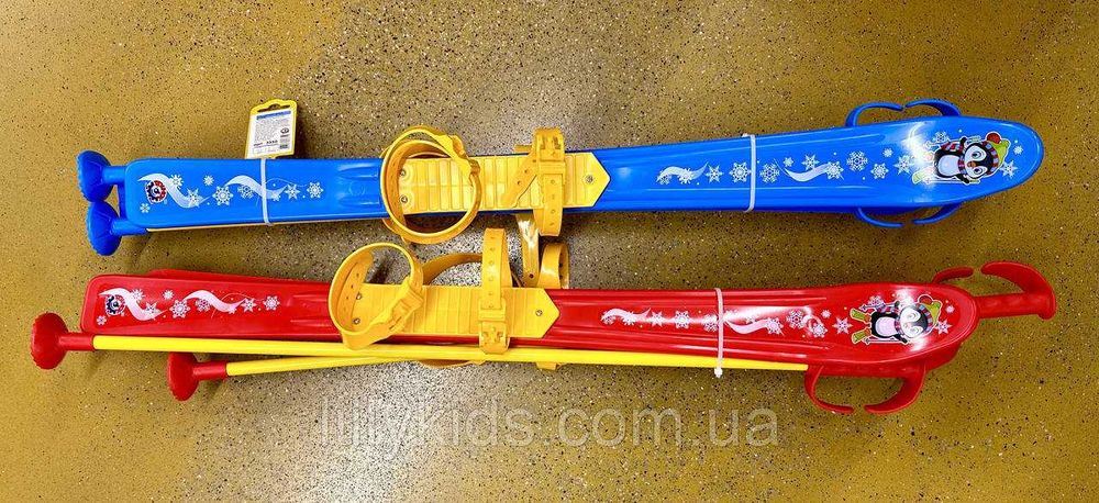 Лижі з палицями дитячі 3350 ТЕХНОК, лижі Технок