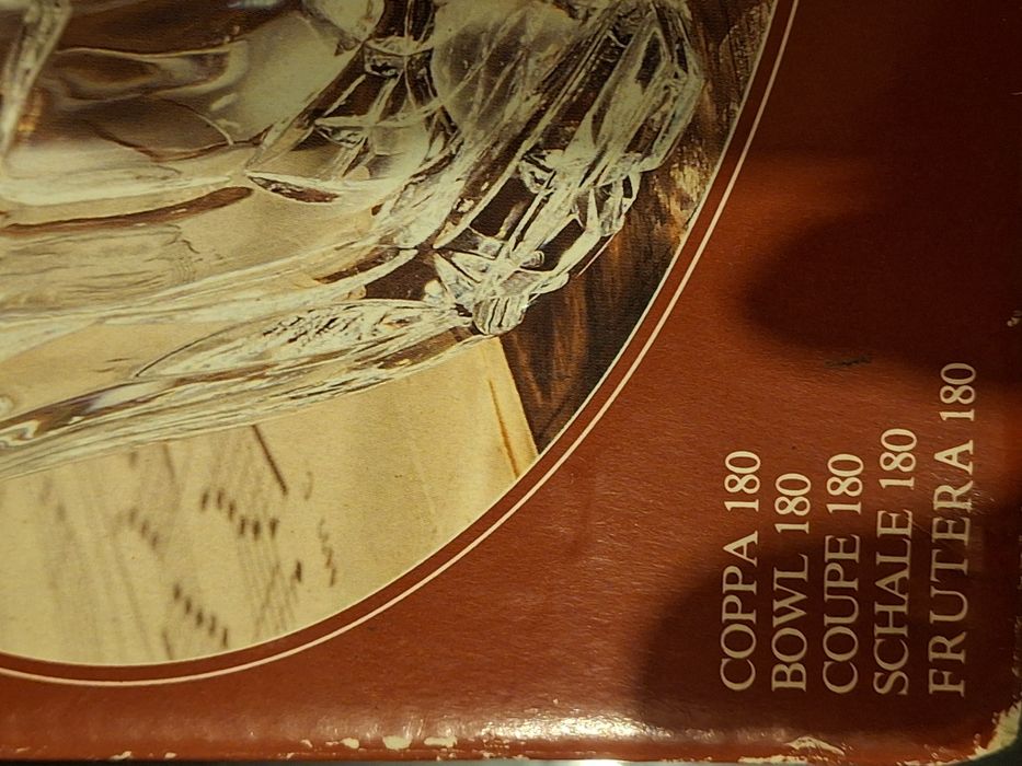 Antiguidade Taça de Cristal Opera nova em cx com selo RCR
