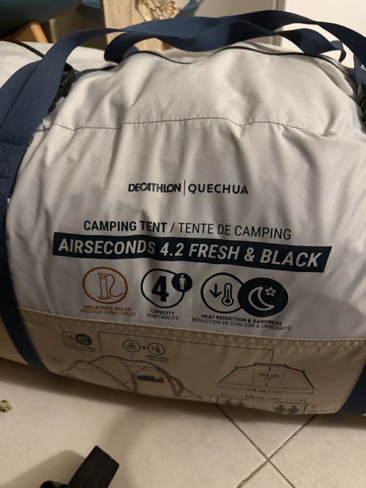 Kit campismo Tenda Air Seconds 4.2 F&B T2 c/Varanda