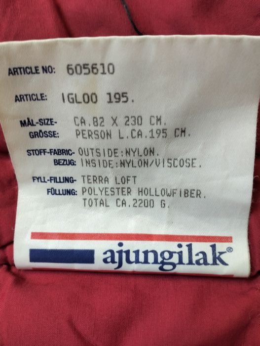 Ajungilak Iglo 195 tera loft śpiwór