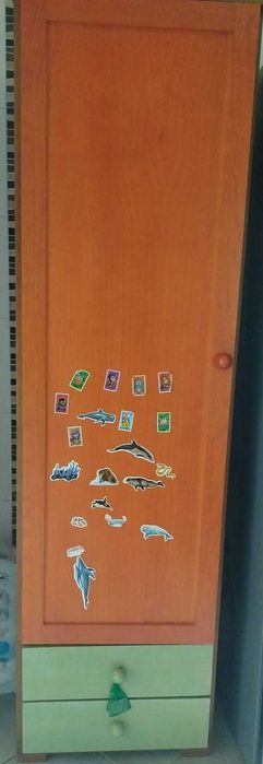 Mobília quarto solteiro com duas camas cerejeira