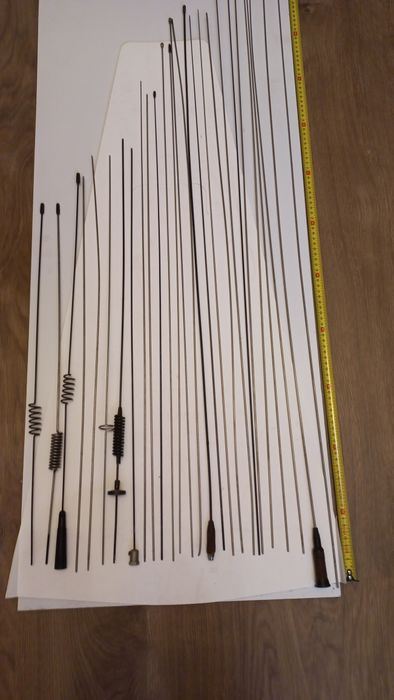 Antena bazowa cb stacjonarna jedna druga fali z kablem grubym 19m