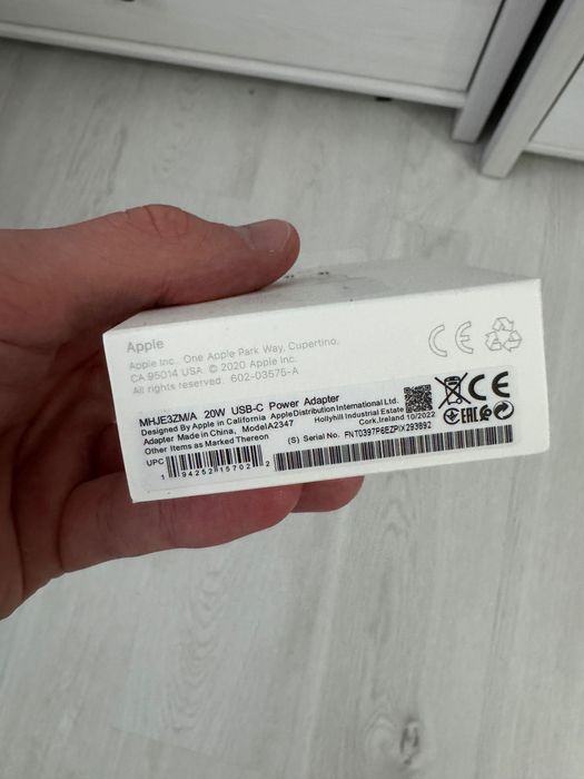 ОРИГИНАЛ бистрая зарядка apple айфон блок 20 ват Туре с 20W